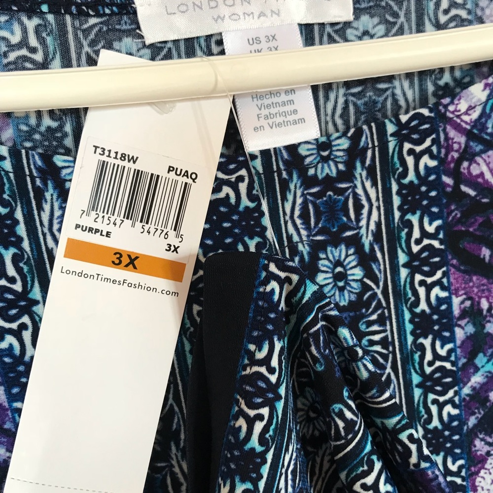 Plus Size: Multi Color Dress - Picture 2 of 3